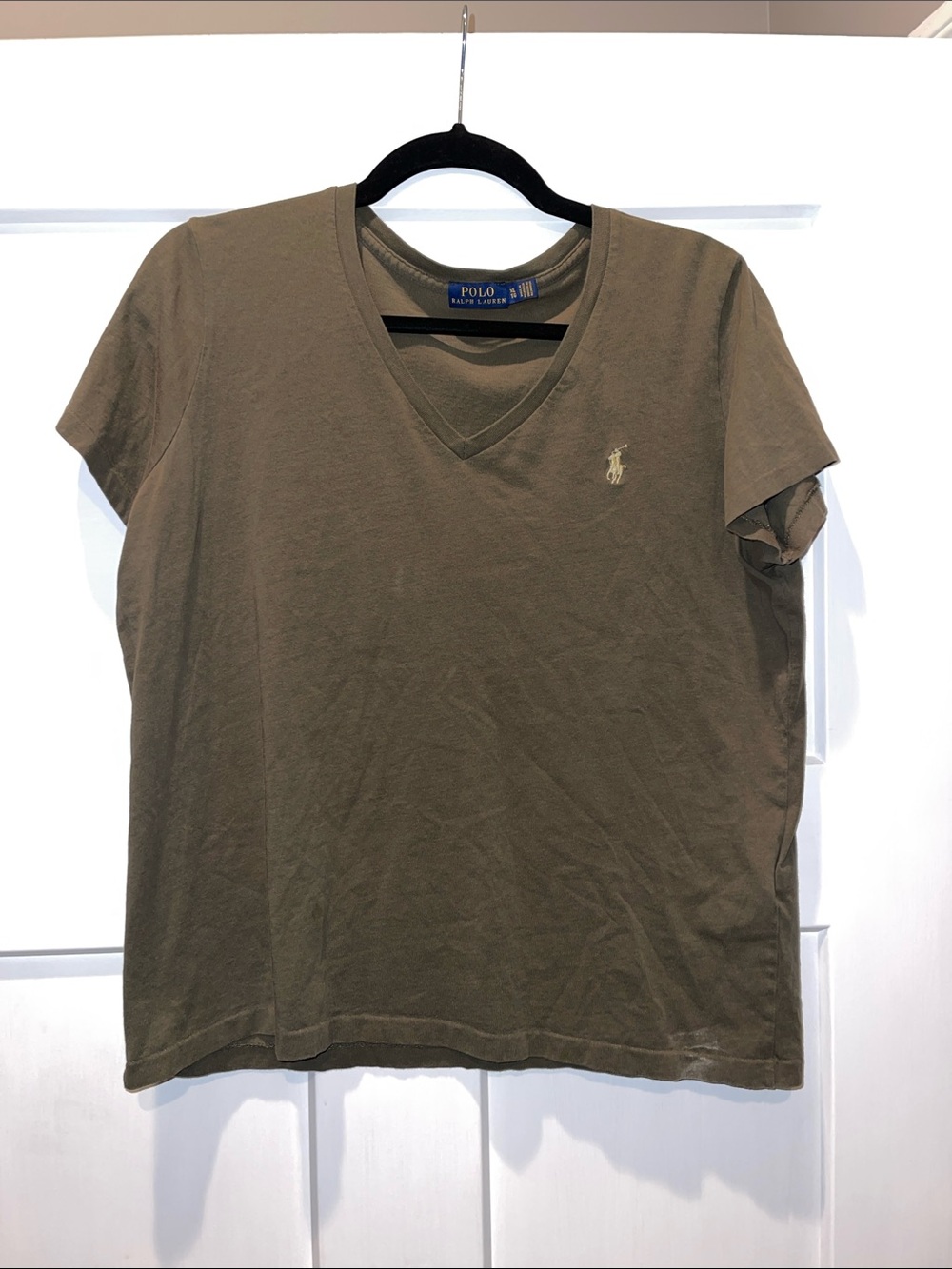 Polo by Ralph Lauren Olive V-Neck Polo Shirt